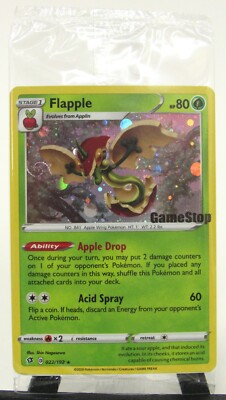 New Sealed Pokemon Gamestop Exclusive Stamped Holo SWIRL 022/192 Flapple #6 | eBay New Sealed Pokemon Gamestop Exclusive Stamped Holo SWIRL 022/192 Flapple #6 | eBay
