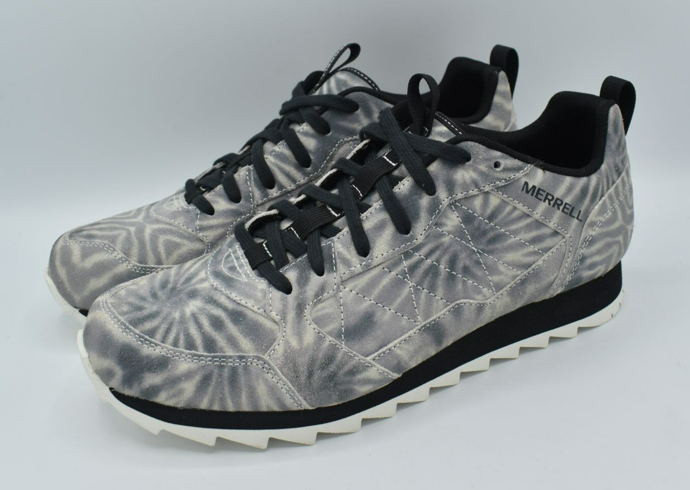 Scarpe sneakers Merrell uomo taglia 9 alpine tie dye nere scamosciate