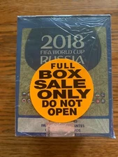 2018 Panini Russia FIFA World Cup Soccer Stickers New Factory Sealed 50 Pack Box