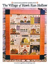 Village of Hawk Run Hollow Cross Stitch Chart Pack - Carriage House Samplings