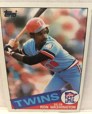 Twins Ron Washington #329 MLB Vintage Baseball Card Ships Free / Mint Condition