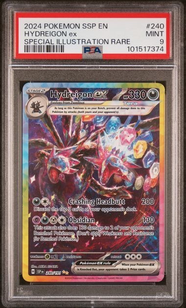 PSA 9 Hydreigon EX SIR 240/191 | 2024 POKEMON SSP EN-SURGING