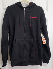 SNAP ON TOOLS DIXXON FLANNEL SHERPA LINED FULL ZIP HOODIE SWEATSHIRT BLACK NEW