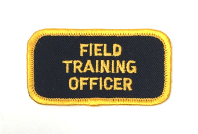 PATCH Field Training Officer Gold on Black Background 3" x 1.5" | eBay