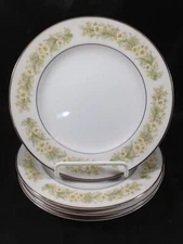 Wild Flowers by Towne TONWIF Footed Bread Plates Set of 4