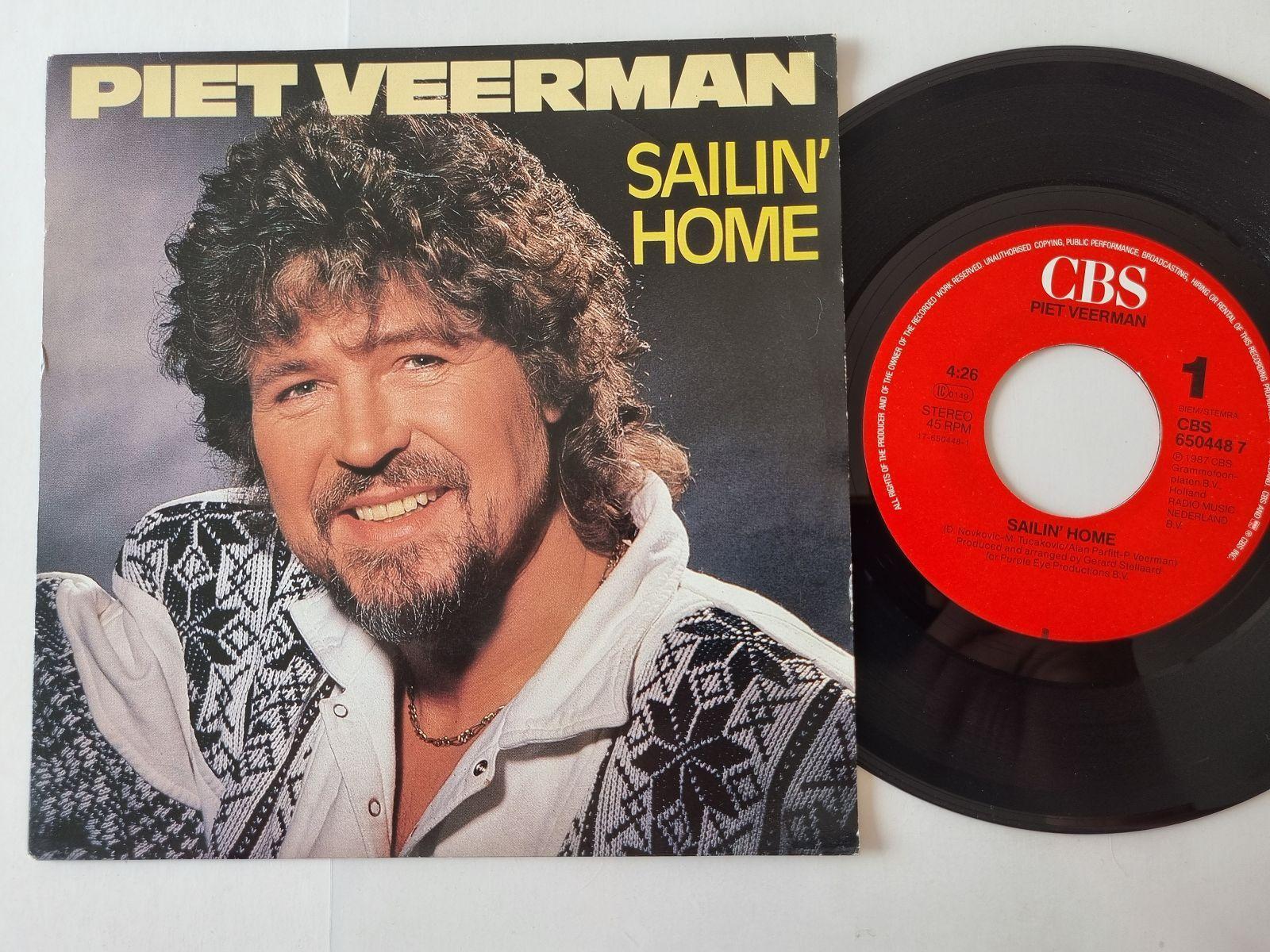 7"" Single Piet Veerman/ The Cats - Sailin' home Vinyl Holland