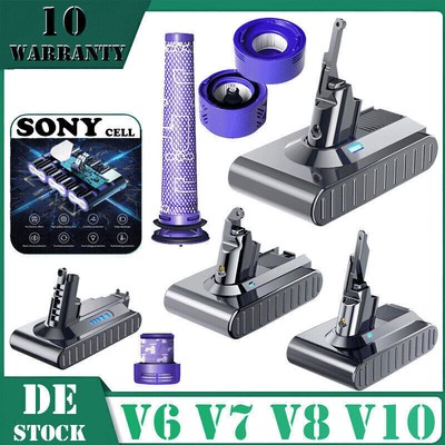 9000mAh Akku für Dyson V8 Absolute Pro Animal Fluffy V6 V7 SV10 Staubsauger 8AH