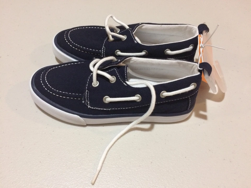 NUEVO CON ETIQUETAS Zapatos de Barco Gymboree Niño Mezcla y Combina Azul Marino Tallas para Niños Pequeños Foto 2 de 2