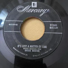 Brook Benton - It's just a Matter of Time/Hurtin' Inside 71394X 45rpm VG R21