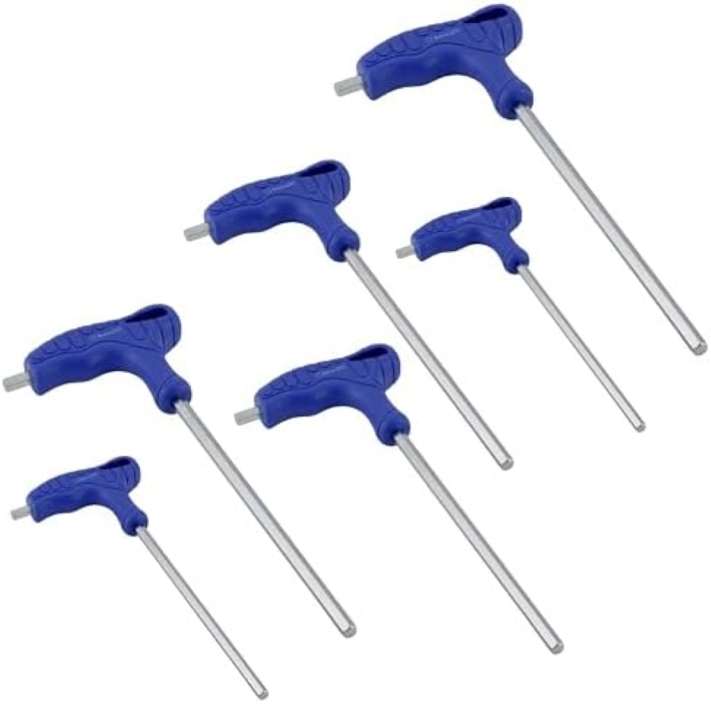 HJYDGJ Set di 6 chiavi a brugola a brugola, set di chiavi a brugola con manico a