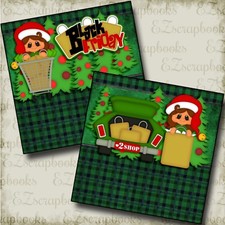 Black Friday NPM - 2 Premade Scrapbook Pages - EZ Layout 3653