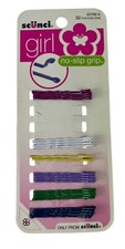 Scunci Girl No Slip Grip Metal Multicolor Glitter Bobby Pins Set of 25