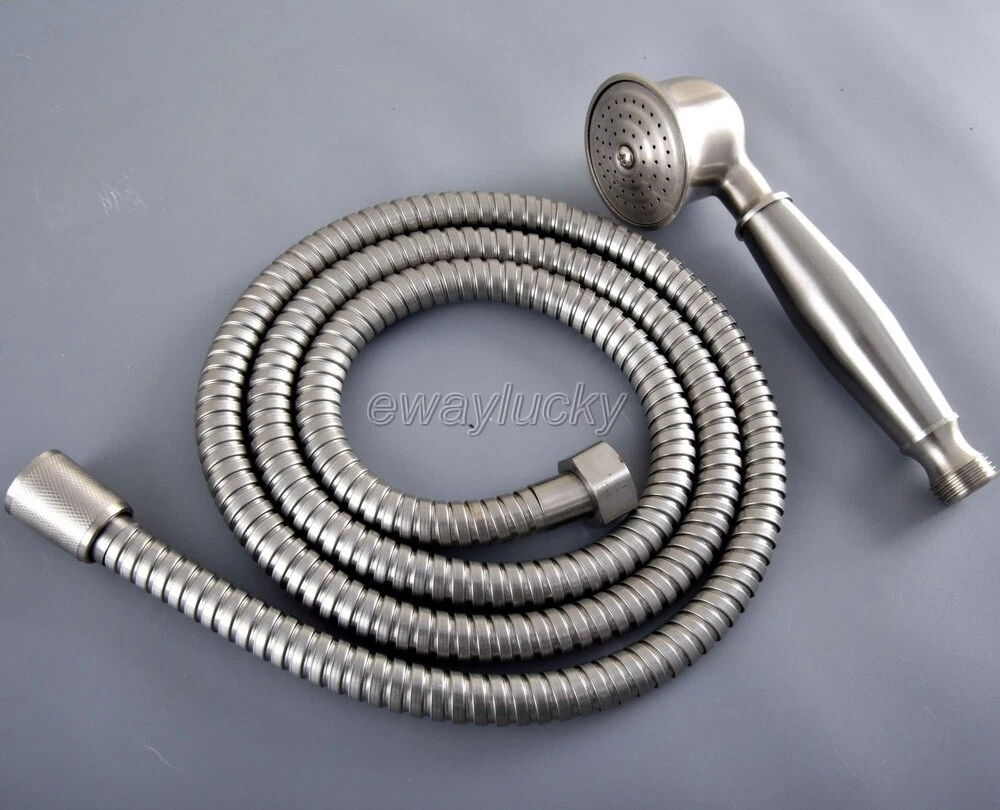 Brushed Nickel Water-saving Round Hand Shower Head Handheld Sprayer +1.5m Hose
Opens in a new window