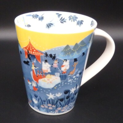 MOOMIN Big Mug Cup 500ml luonto Party Watercolor Touch MADE IN JAPAN