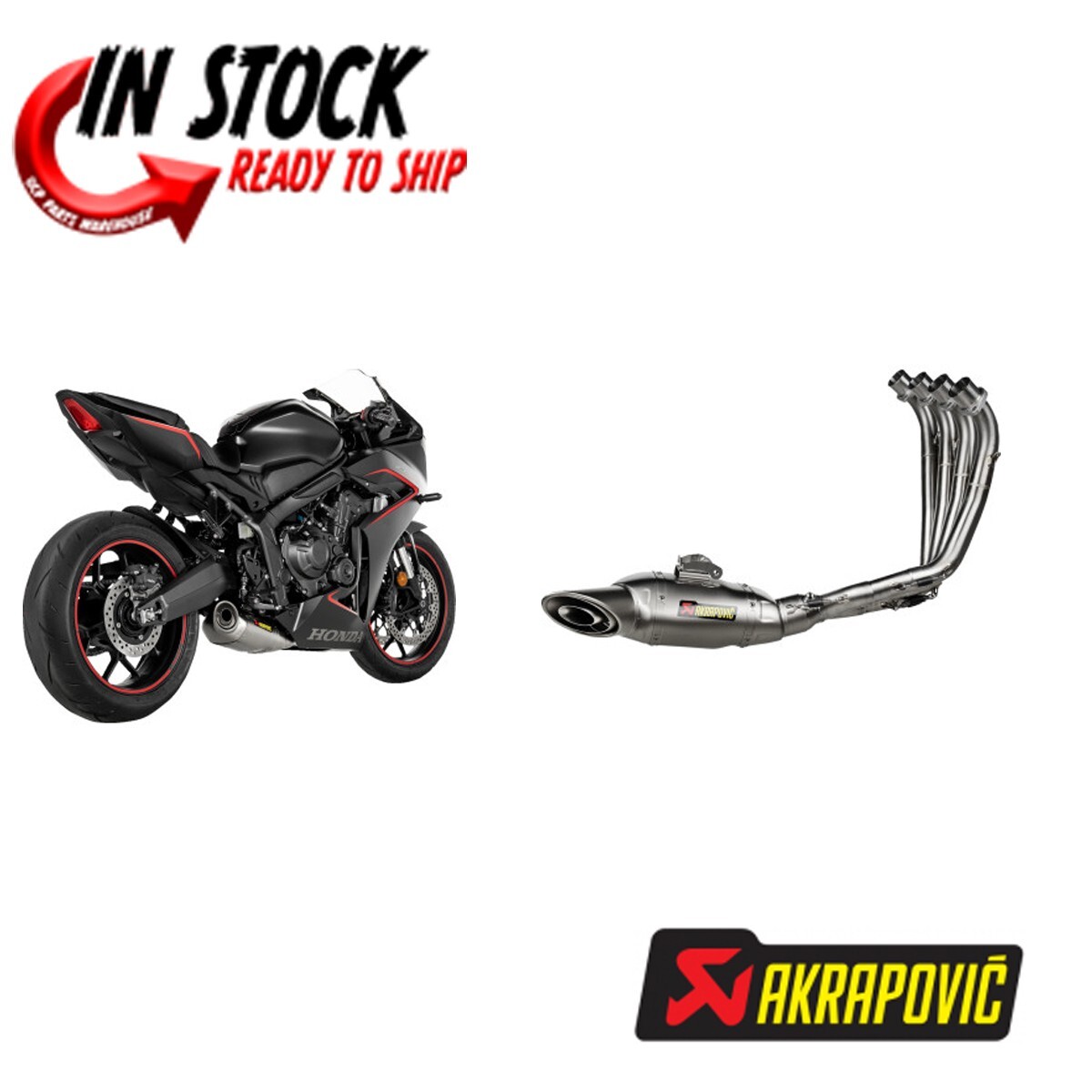 AKRAPOVIC RACING LINE FULL EXHAUST SYSTEM TITANIUM HONDA 2024