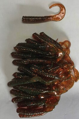 4'' Curly Tail Grub – 30 Pezzi Twister Tail Olio Motore Per Pesca Freshwater & Saltwater