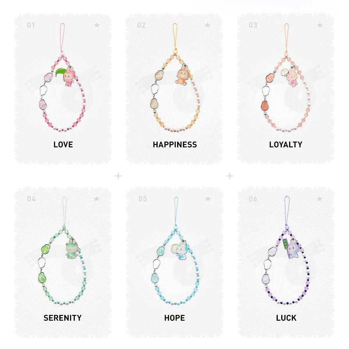 【ギフトにおすすめ】POPMART The Monsters Labubu Phone Charm THE MONSTERS Big into Energy Series-Phone Charm Blind Box