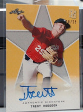 2020 LEAF PERFECT GAME YELLOW TRENT HODGDON /25 #BA-TH6 MSK