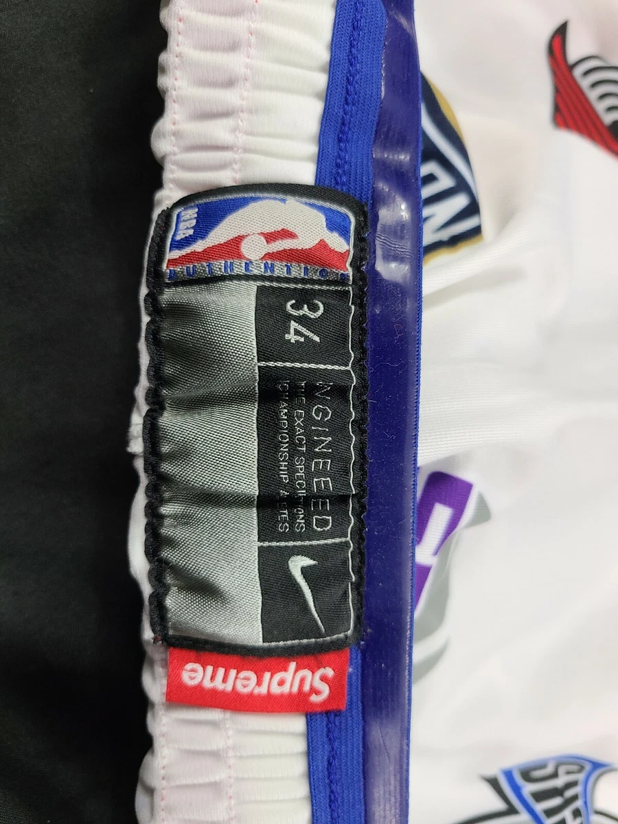 Supreme Nike NBA Authentic Teams Shorts White 34 | eBay
