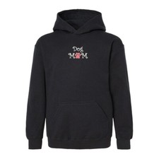 Dog MOM embroidered pullover sweat hoodie, fun hoodie