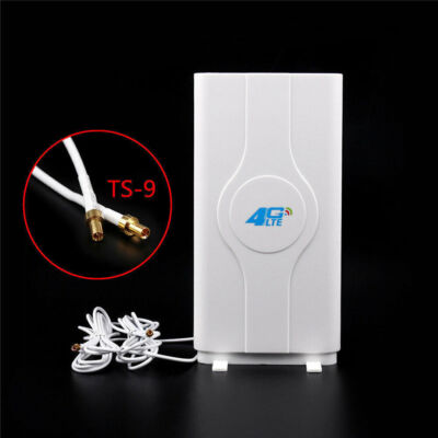 Drinnen Blazing Fast 3G 4G 88dBi LTE MIMO Antenne 700-2600mhz 2M Draht TS-9 #R