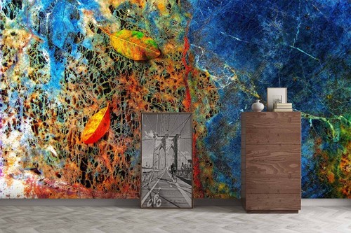 3D Delicate Leaves I9168 Wallpaper Mural Self-adhesive Removable Sticker Erin - Picture 2 of 11