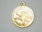 1776-1976 Eagle Bicentennial .500 Gold Coin 3 Grams Pendant