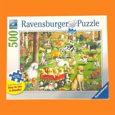 Ravensburger 500 Piece Puzzle with Dogs at The Dog Park Animals Speed Puzzling