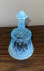 Vintage Fenton Blue Opalescent Glass Bell – Excellent Condition