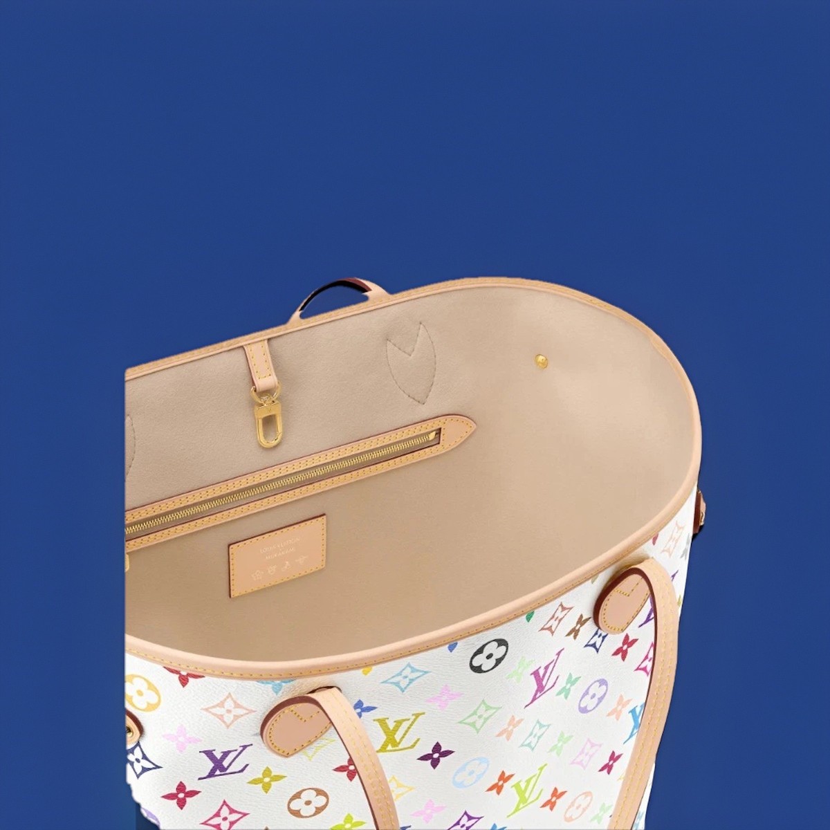 4p Louis Vuitton Murakami LV x TM Multicolor Neverfull MM M27787