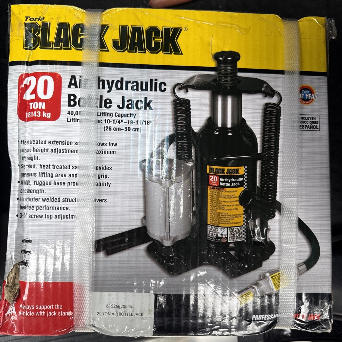 Black Jack 20 Ton Air/hydraulic Bottle Jack | eBay