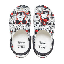 Crocs Unisex-Adult Disney Mickey Mouse Clogs Mickey/Minnie White 6M/8W - NEW