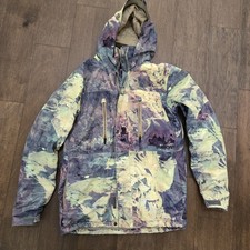 Burton MB Breach Dry Ride Snowboard SKI Multicolor Jacket Camo Mens Medium