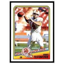 Vinny Testaverde Rookie #352 1988 Topps Tampa Bay Buccaneers Football Card NFL. rookie card picture
