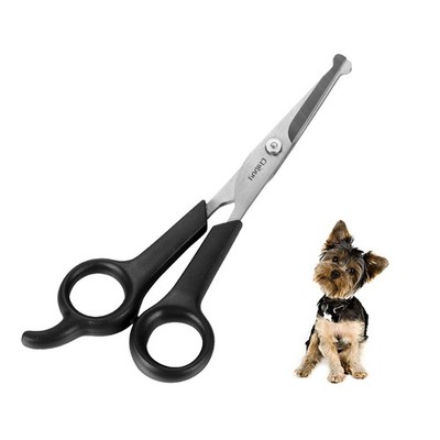 Professional Pet Grooming Scissors with round Tip Stainless Steel Dog Eye Cutter