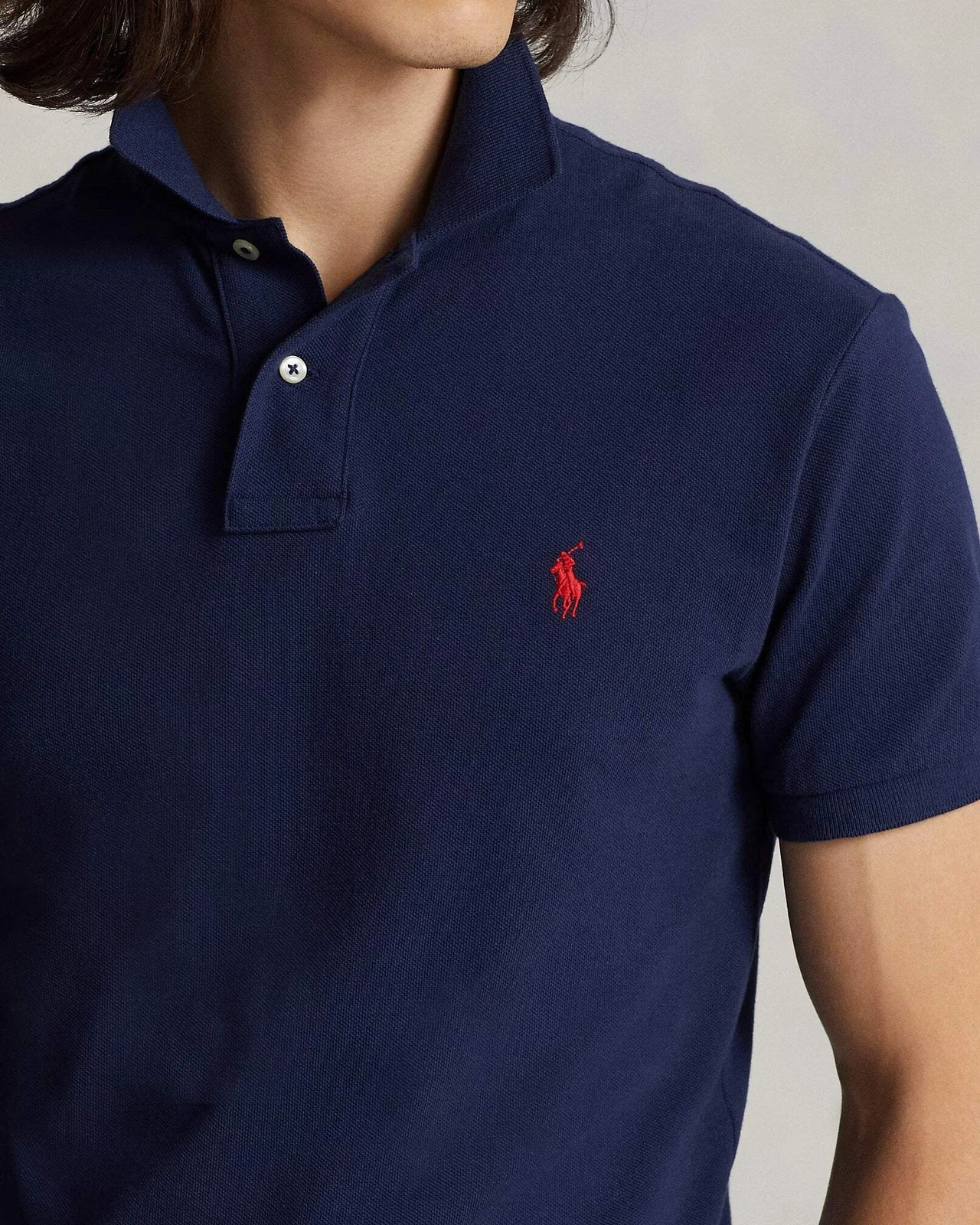 Polo Ralph Lauren Men's Custom Slim Fit Mesh Navy Blue Polo Shirt
Opens in a new window or tab