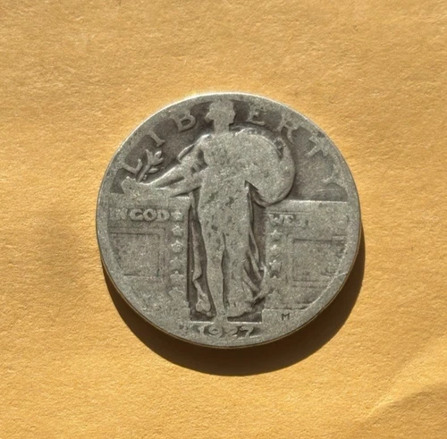 1927 (P) Standing Liberty Quarter Silver - .18064 ASW