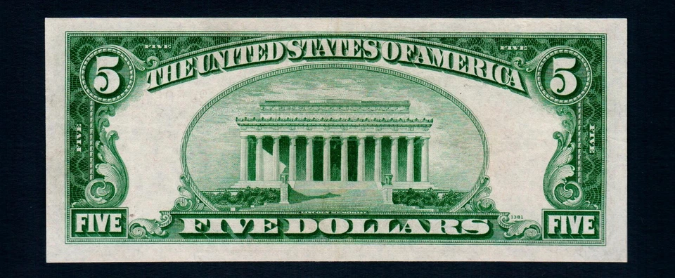 ⭐️$5 1928-C United States Note Red Seal STAR Uncirculated Free Shipping (B198) - Image 2 of 2