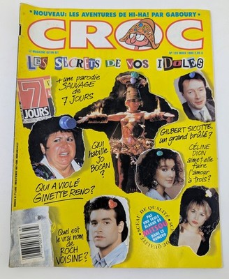 Croc #128 - Mars 1990 - Les secrets de vos idoles - Humour Quebec (Sac/Carton)