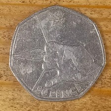 2011 Archery 50p Fifty Pence Coin London Olympics 2012 Circulated - Available on eBay