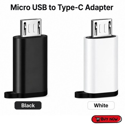 1pc USB Type-C to Micro USB Adapter Converter Female to Male for Xiaomi Samsung