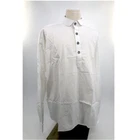 White Cotton Shirt - Four Metal Button Closure Size XL
