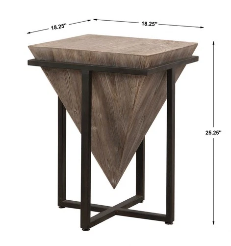 Bertrand - 25.25 inch Accent Table - 18.25 inches wide by 18.25 inches deep - Picture 8 of 12