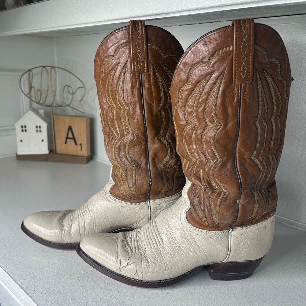 J. Chisholm Two-Tone Western Boots s-l400.jpg main image 4