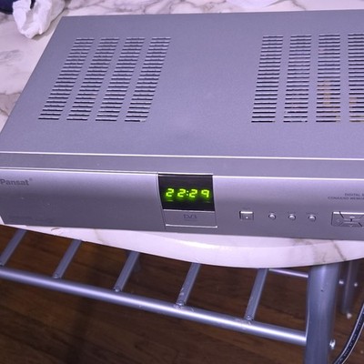 Pansat 3500S HD Digital Satellite TV Receiver Silver LCD Display