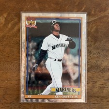 Topps 2026 Ken Griffey Jr 1991 Crackle Foil T91-45 Mariners 75 Years