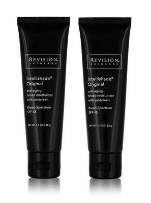 2 New Revision Skincare Intellishade Original Tinted Moisturizer SPF 45, 1.7 oz.