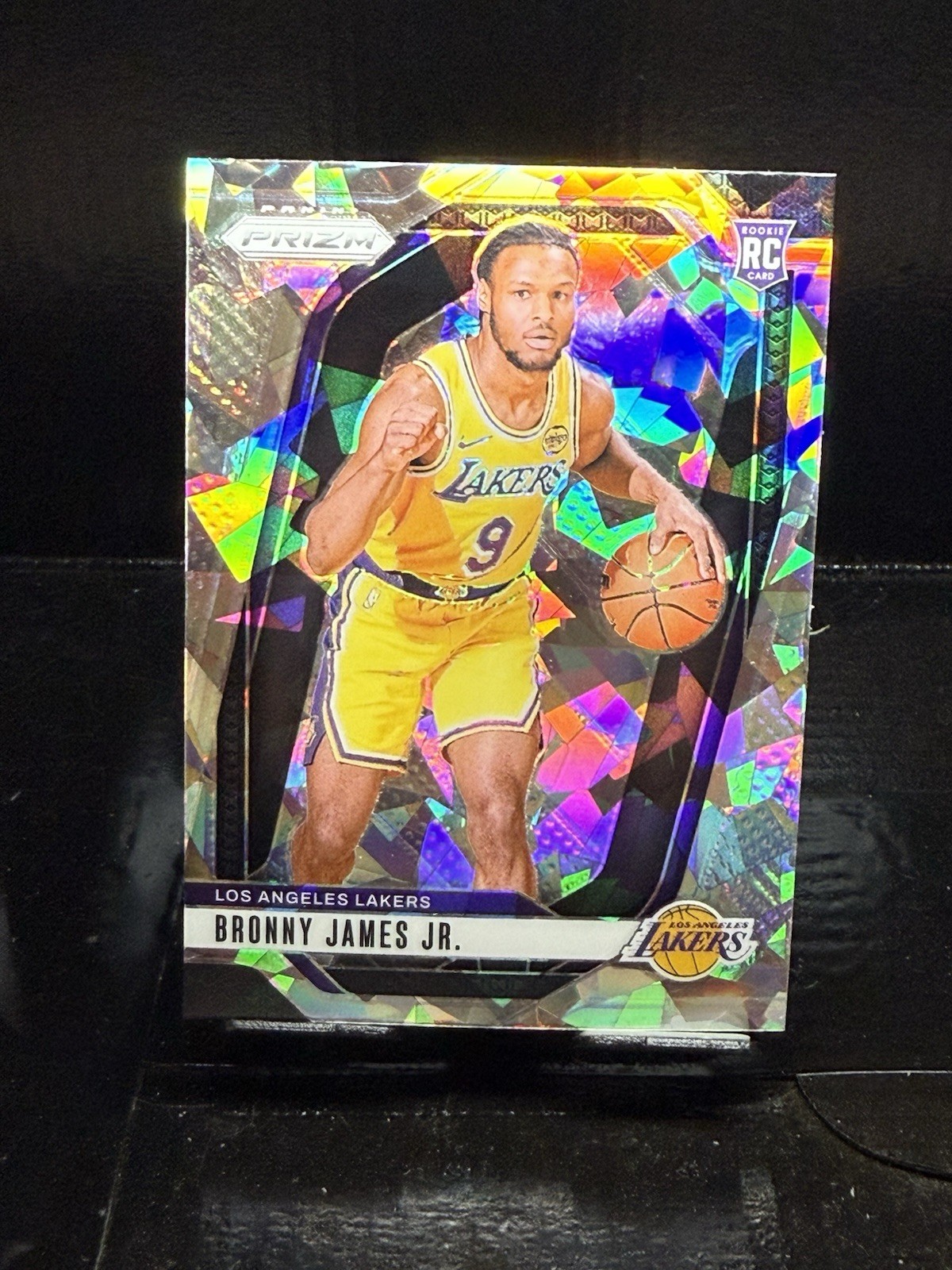 2024/25 Panini Prizm Bronny James Jr. silver cracked ice prizm rc #243