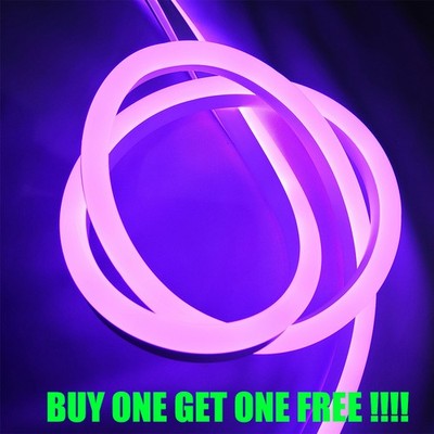 BUY ONE GET ONE FREE !!! 164ft 12V LED Neon Rope Light Strip Waterproof Lighting