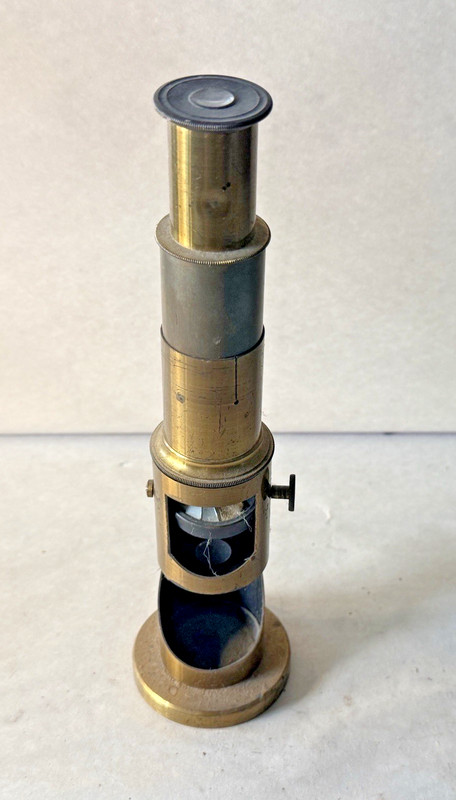 Antique Brass Hand-Held Microscope (for parts or repair)
